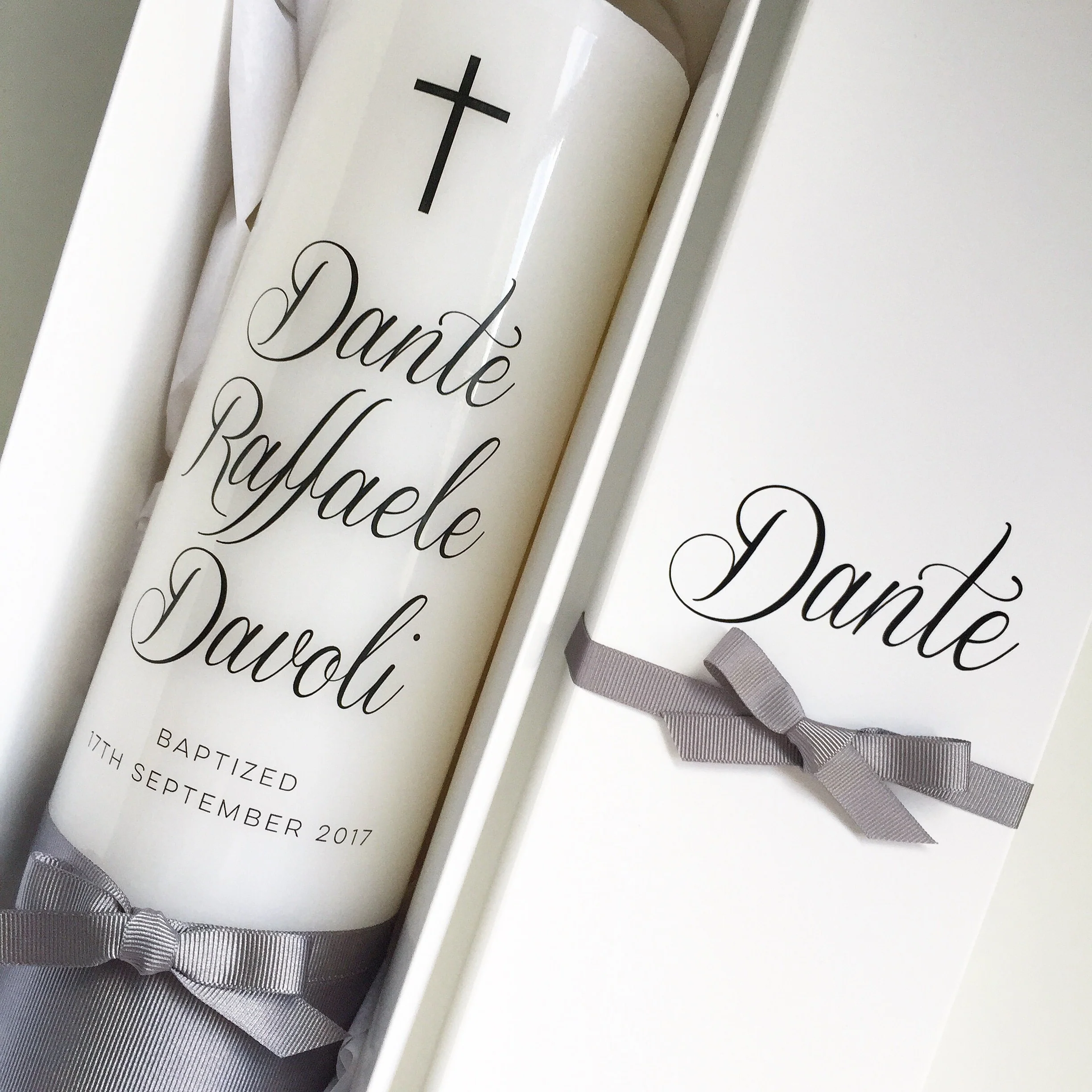 Printed Cross Baptism | Christening Candle - Image 11