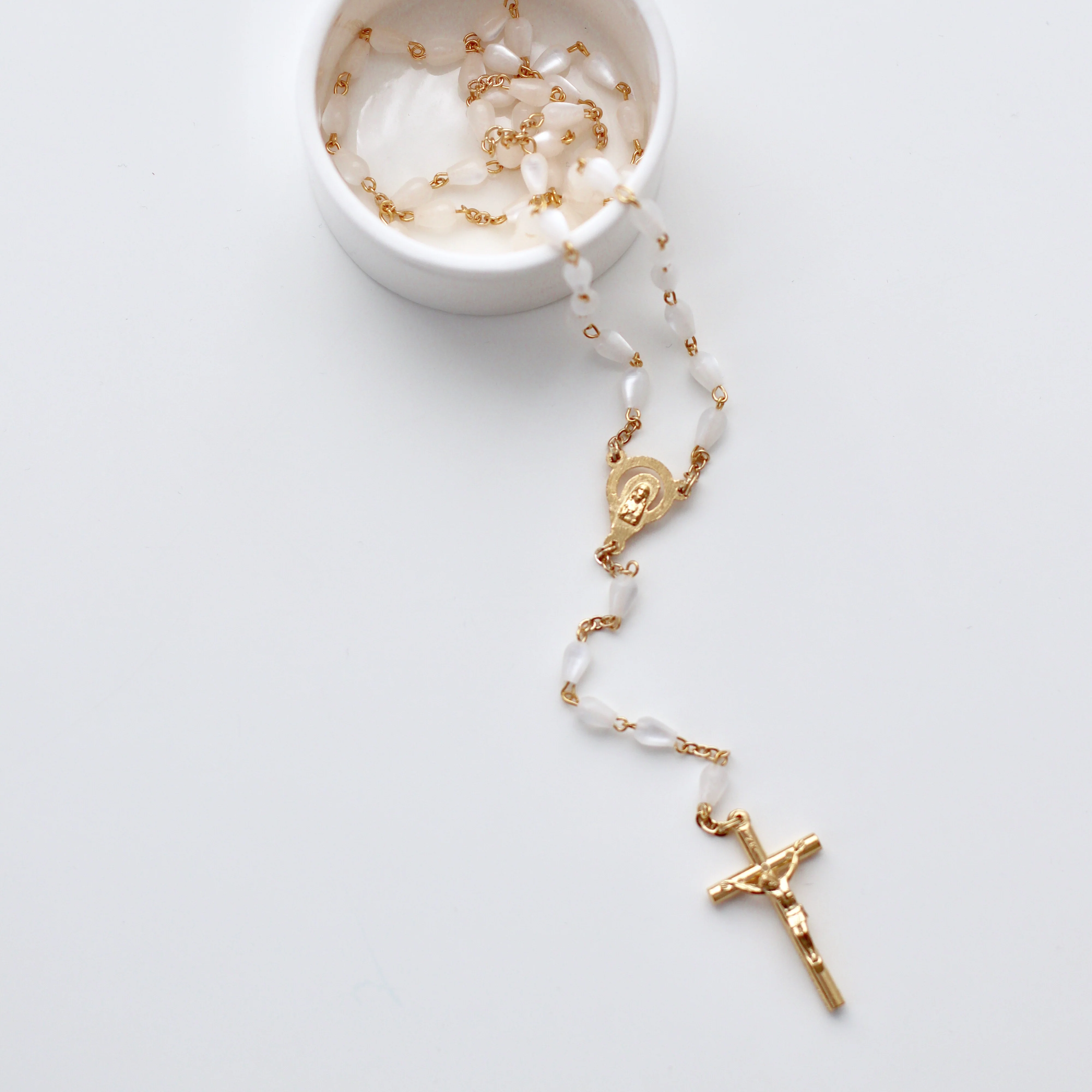 Teardrop Rosary w/ Gold Hardware - Image 3